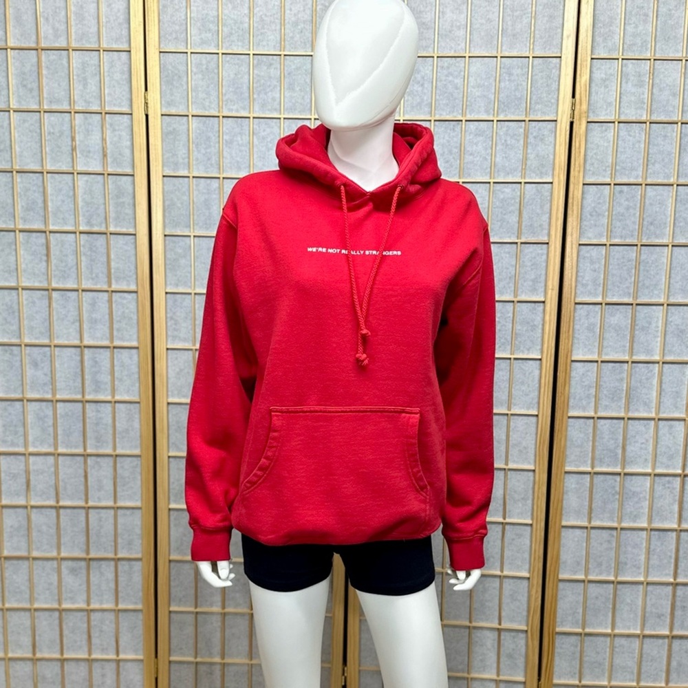 ⭐️ We're Not Really Strangers Unisex Red Hoodie [C40]